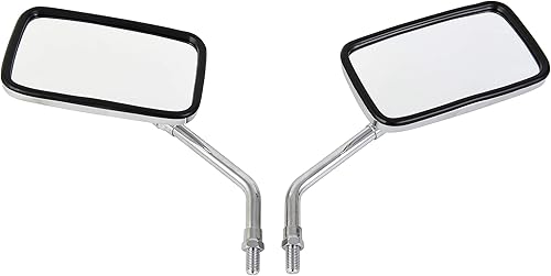 Miniatura 3 de Perno cromado de motocicleta universal para manillar retrovisor, espejos laterales para Harley Kawasaki Suzuki Aprilia Street Bike Cruiser Scooter