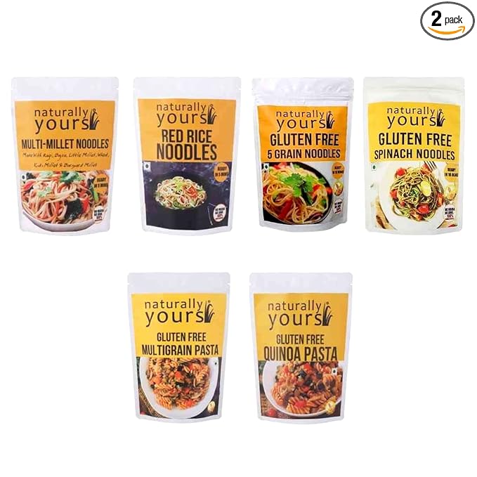 Combo Noodles and Pasta, Bestsellers, No Maida, Preservative Free, Non-Fried, Vegan, 960g (Bundle Pack)