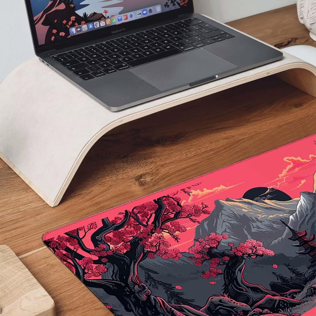 Podkładka pod mysz, podparcie nadgarstka, podkładka pod mysz z antypoślizgową gumową podstawą, ergonomiczna podkładka pod mysz do komputera, laptopa, do użytku biurowego, kompatybilna z myszami