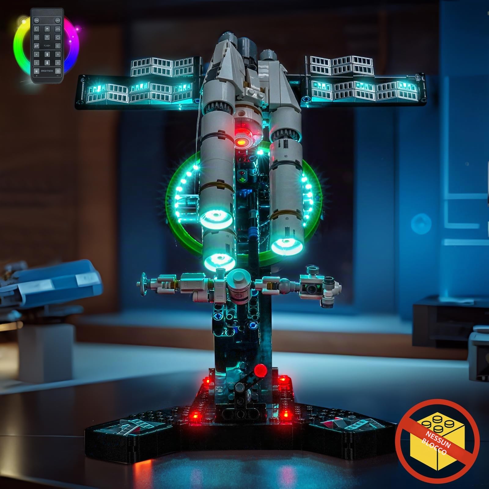 Kit di luci con telecomando compatibile con Lego Project Hail Mary 11389 (non modello), set di illuminazione a LED compatibile con Lego 11389 Project Hail Mary Building Blocks Model