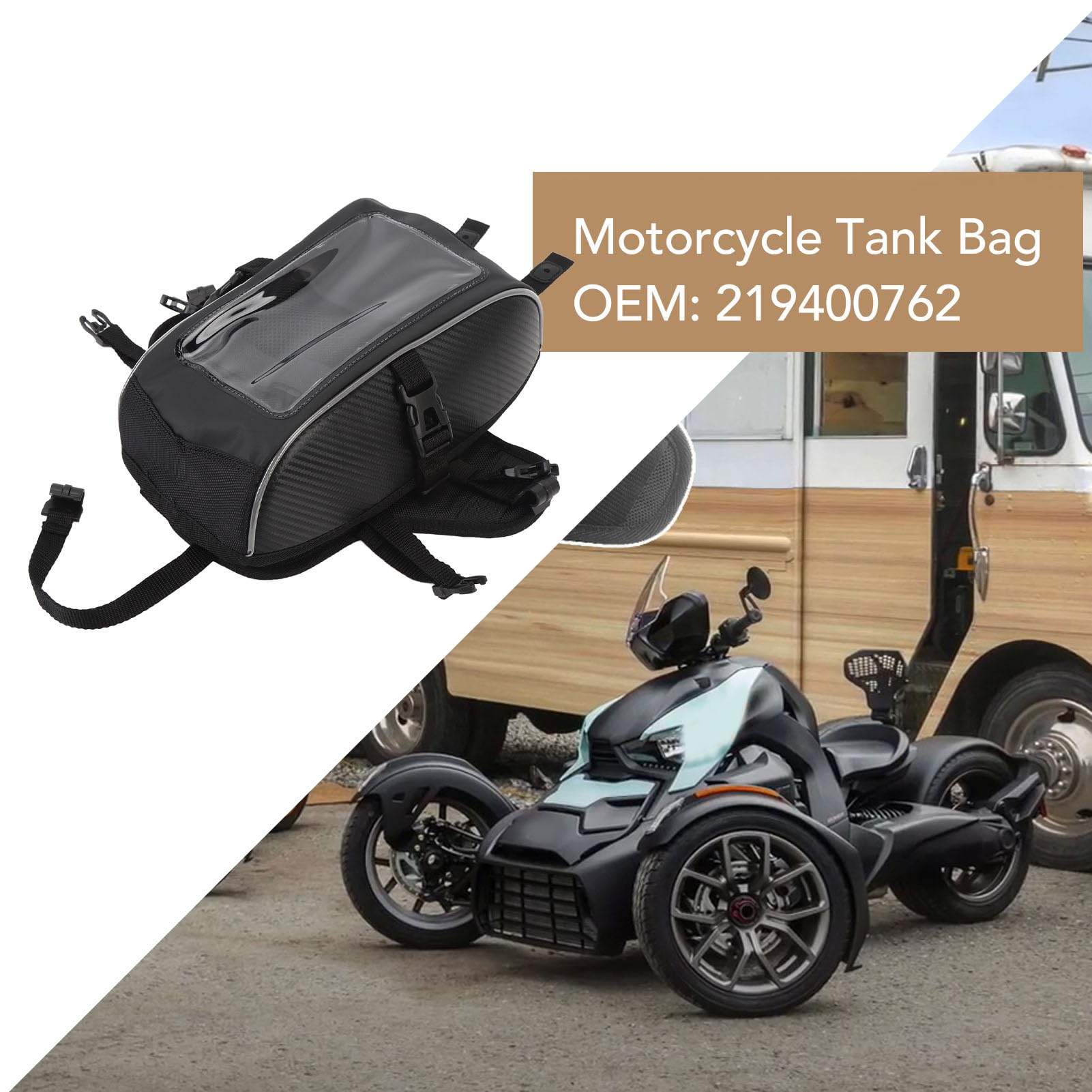 Bolsa de Tanque de para Motocicleta, Almacenamiento Resistente Al