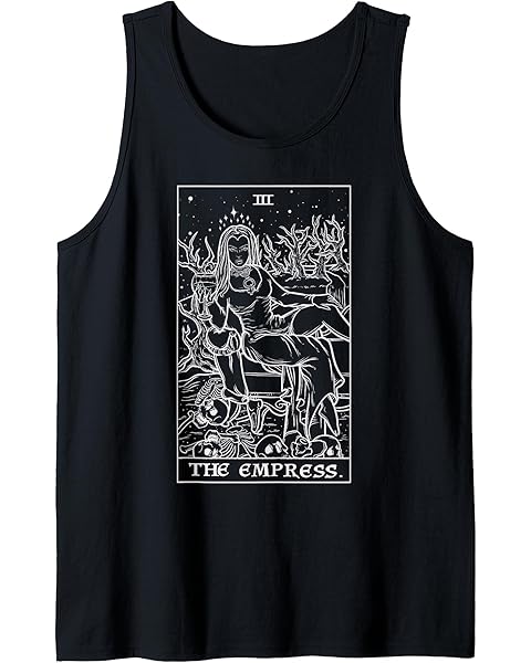The Empress Tarot Card Halloween Vampire Gothic Horror Witch Tank Top