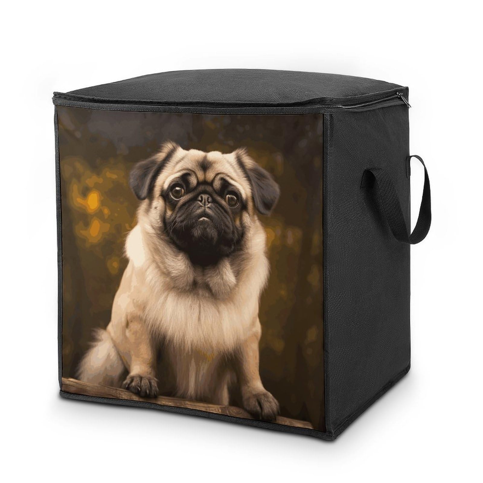 Sac de rangement pour couette de chien carlin pour gagner de la place
