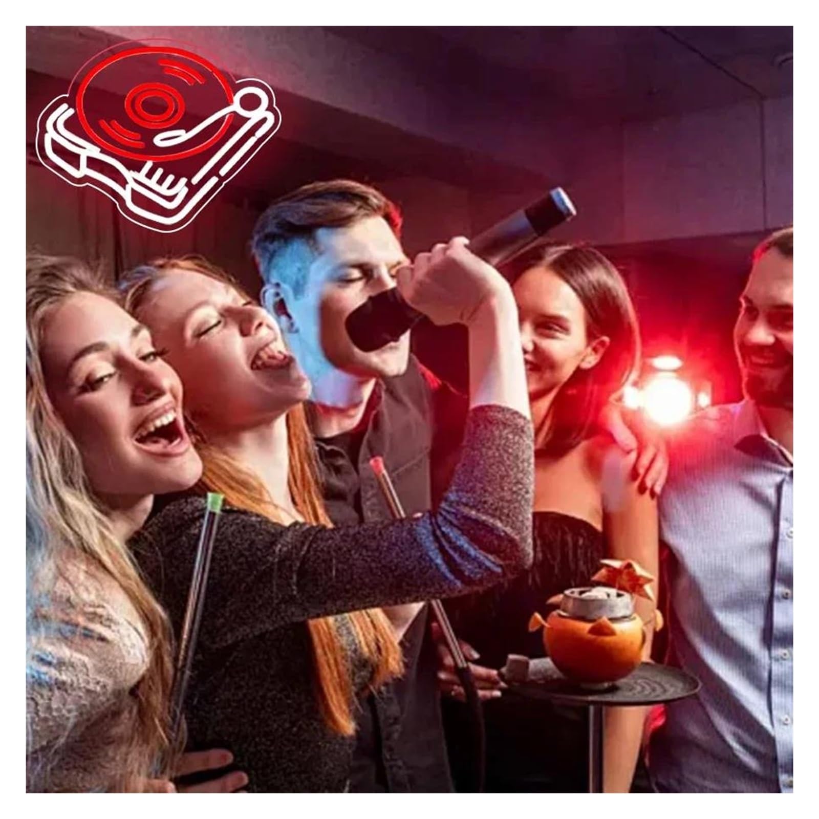 Scritta luminosa Insegna Al Neon Con Luci Dimmerabili USB Per Musica Funky, Decorazioni Da Parete A Per Feste In Sala Musica, Energizza Il Tuo Spazio 35cmх27.8cm