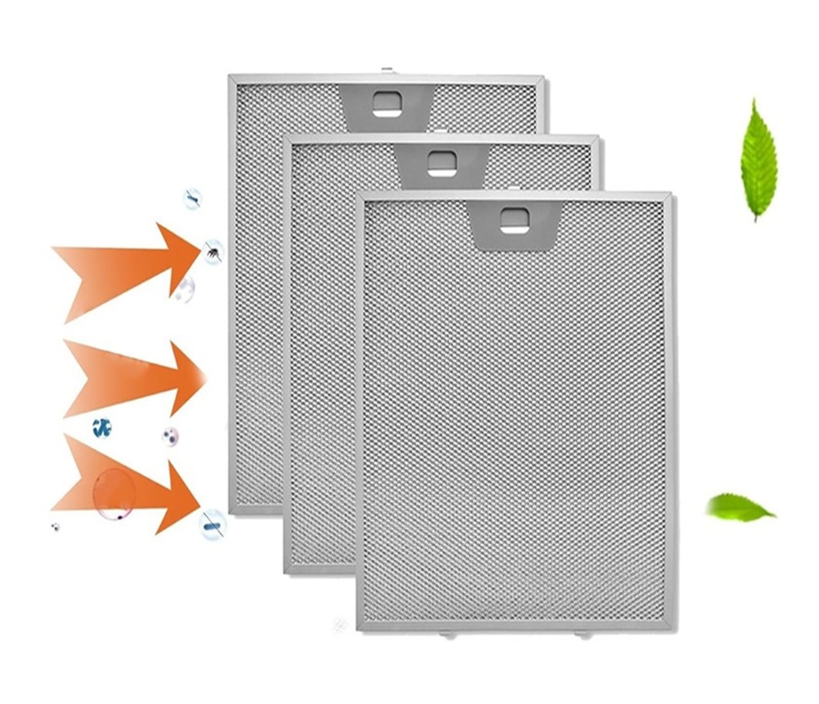 3PCS WB02X24871 Filtro Antigrasso for Cappa Da Cucina, Compatibile Con GE, JVW5361SJSS JVW5361EJ1ES JVW5361EJES Filtro Antigrasso A Rete-Y48A