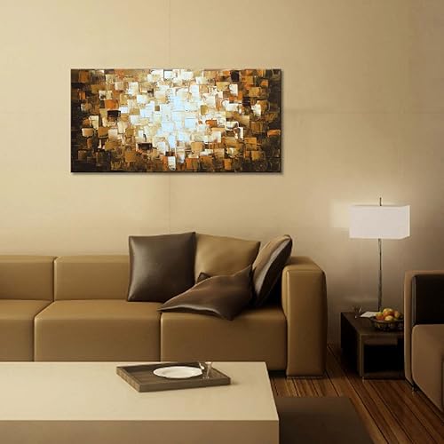 Miniatura 8 de Pinturas al óleo abstractas texturizadas sobre lienzo Decoración moderna del arte para la pared