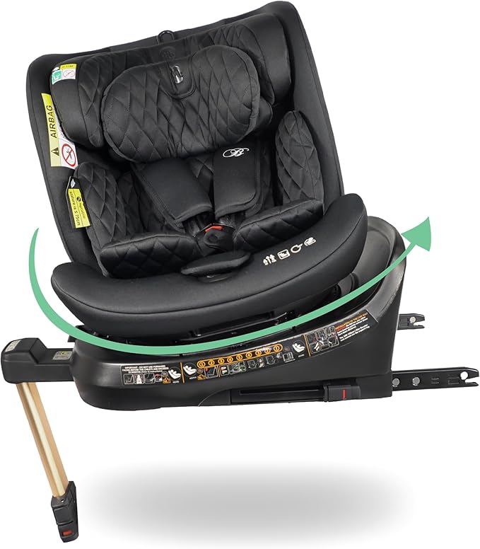 My Babiie iSize 360° Spin Baby Car Seat Support Leg, ISOFIX, Birth to 12yrs (40150cm), R129