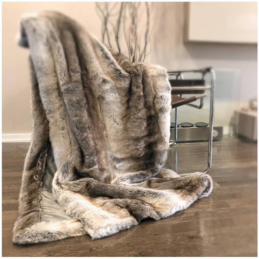 布団・毛布 EDITION New York/London Faux Fur Throw EDITION New York/London Faux Fur Throw