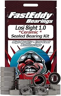 FastEddy Bearings Compatible with Team Losi 8ight 1.0 Ceramic Rubber Sealed Bearing Kit