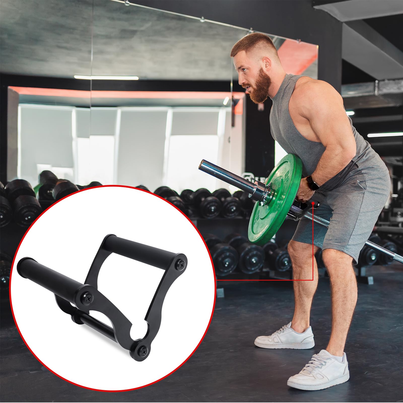 Barre Olympique T Bar Row Landmine Attachment Handle Barbell Bars