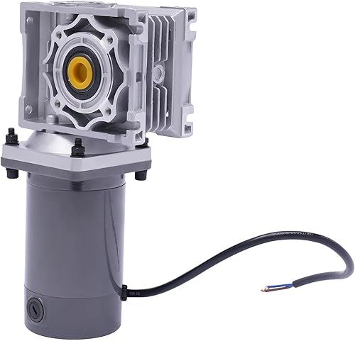 Miniatura 140 de Motor de engranajes eléctrico 120W DC 24V Reductor de engranajes helicoidal Caja de engranajes Motor eléctrico de engranajes RV 50K 35Nm Motor 120W