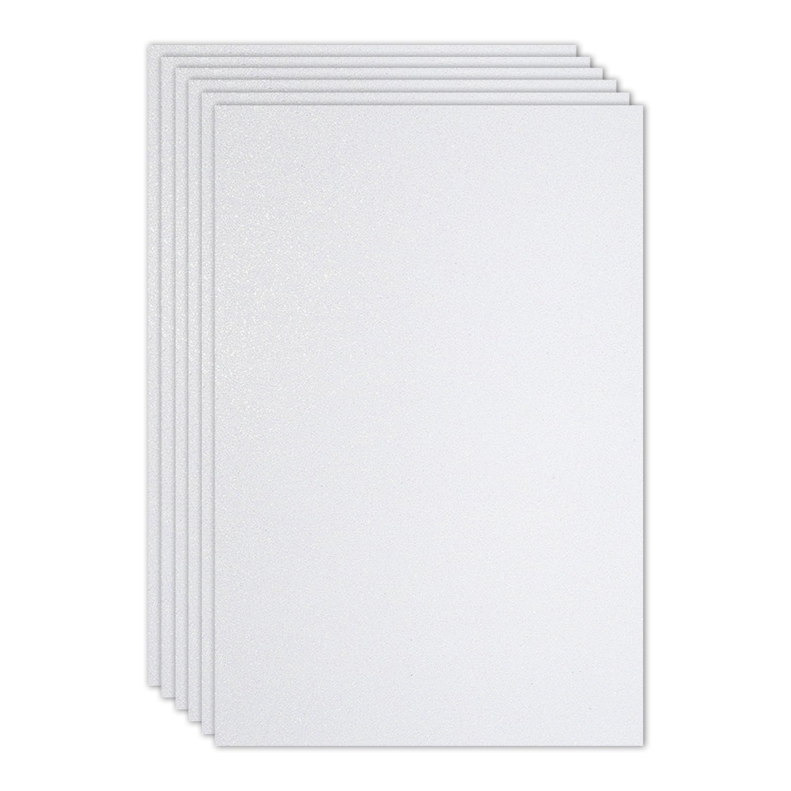 Feuille de mousse adhésive à paillettes PATIKIL blanc 40x60cm pour loisirs créatifs Lot de 6