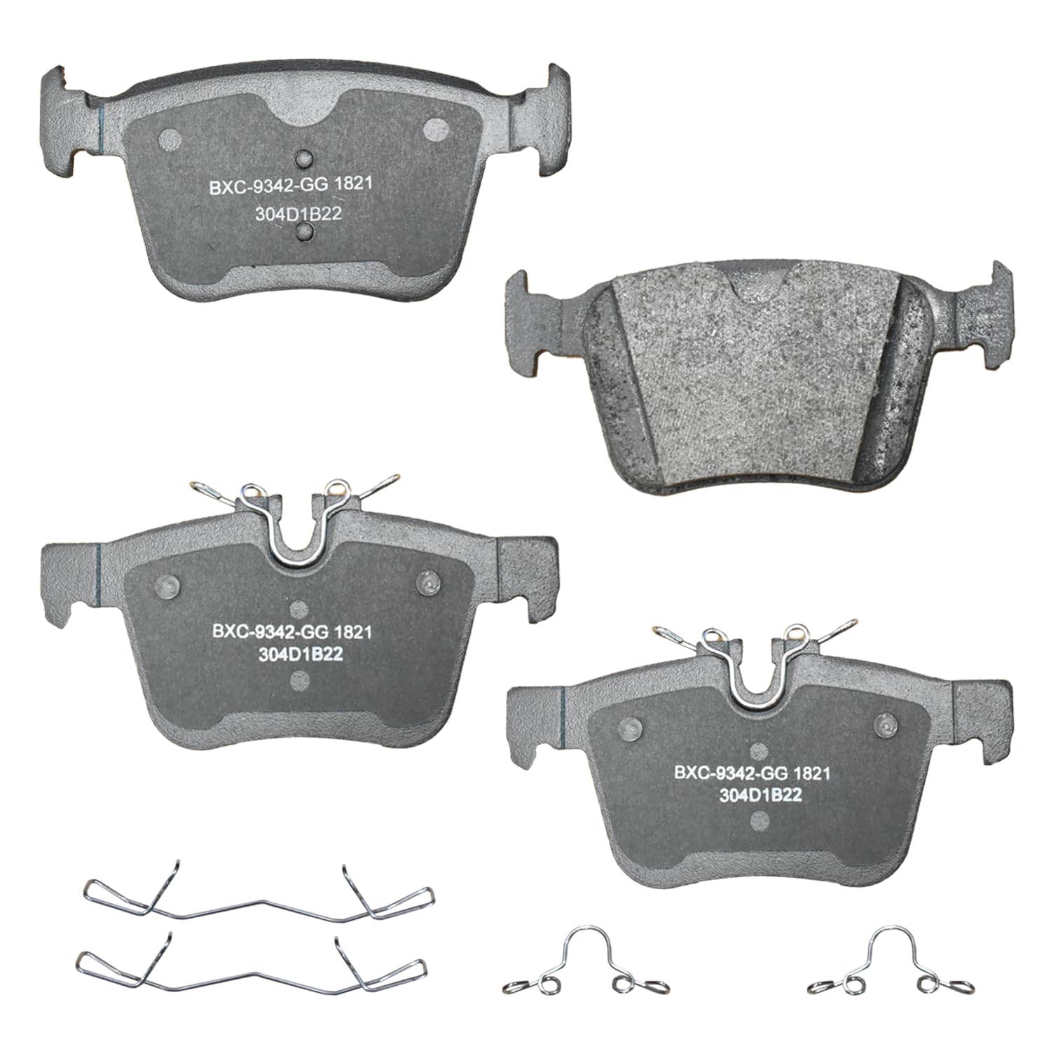Bendix Premium SBC1821 Ceramic Rear Brake Pads for Select Models Jaguar E-Pace,F-Pace,I-Pace,XE,XF,Land Rover Discovery,Sport,Range Rover Evoque,Velar,Volvo S60,S90,V60,V90,Cross Country,XC60,XC90