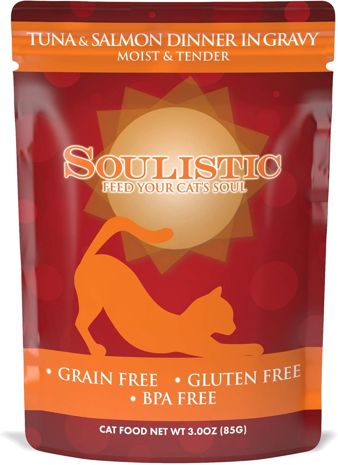 Soulistic Moist & Tender Tuna & Salmon Dinner in Gravy Wet