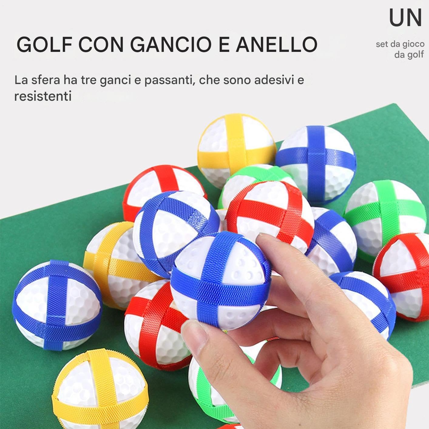 Schlacht-Golfspiel – Golfset mit Schlägern und Bällen, langlebige Outdoor-Ausrüstung, ideal für Familiengruppen, inklusive Puttingmatte, für Terrasse, Garten und Spaß