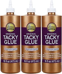 Aleene's Fabric Tacky Glue - Colla Per Tessuti Trasparente E Flessibile, Trial Pack 3 Pezzi - Foto 3