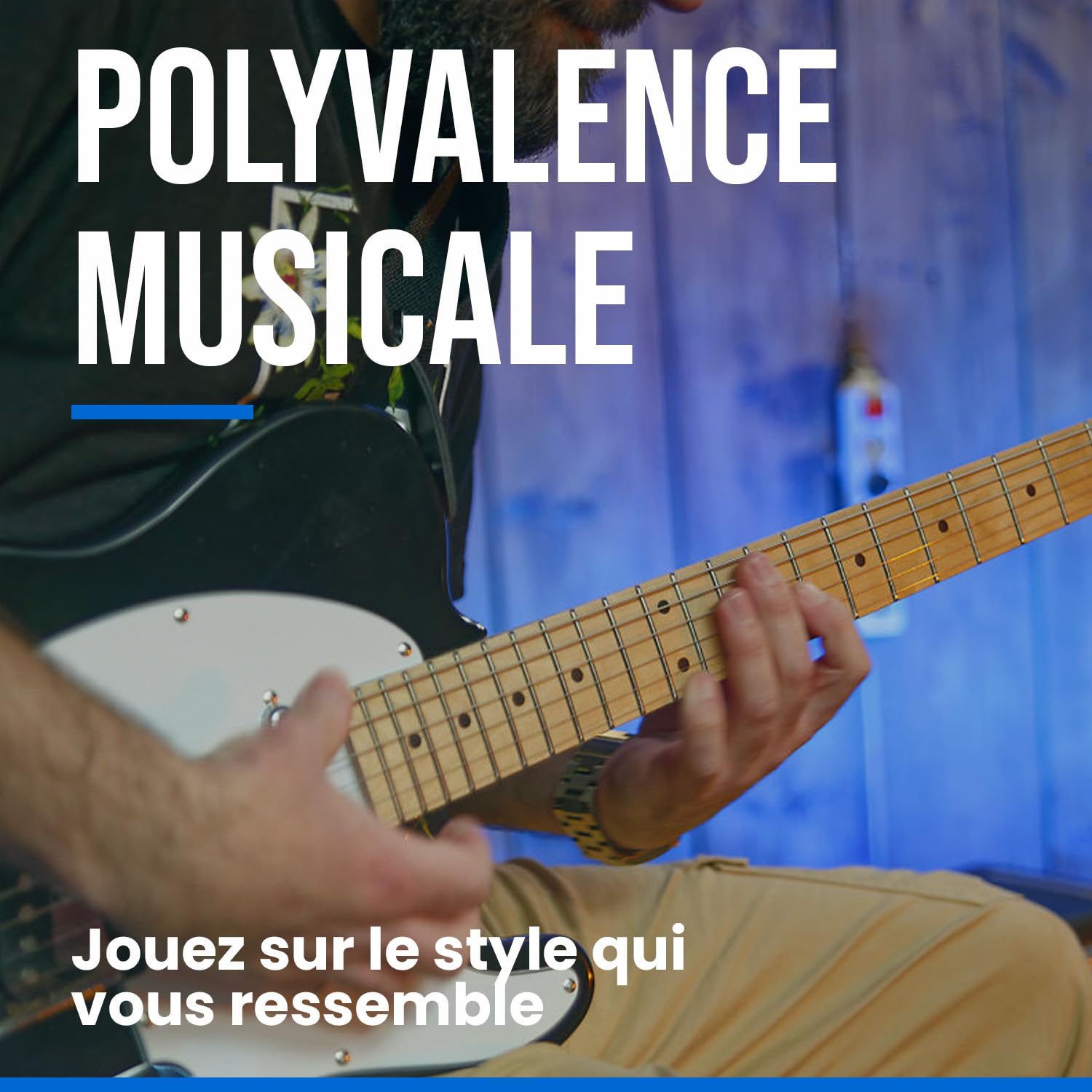 Guitare électrique Woodbrass TL100 Noire - Guitare polyvalente idéale pour débuter - Corps forme T Tilleul Américain Touche érable - Style country, hard, rock
