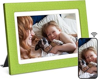 KODAK 8.4 Inch WiFi Digital Picture Frame, 2560 x 1600 IPS HD Touchscreen Digital Photo Frame with 32GB Storage, Easy Setup to Share Photos or Videos Instantly from Anywhere(Green PU)