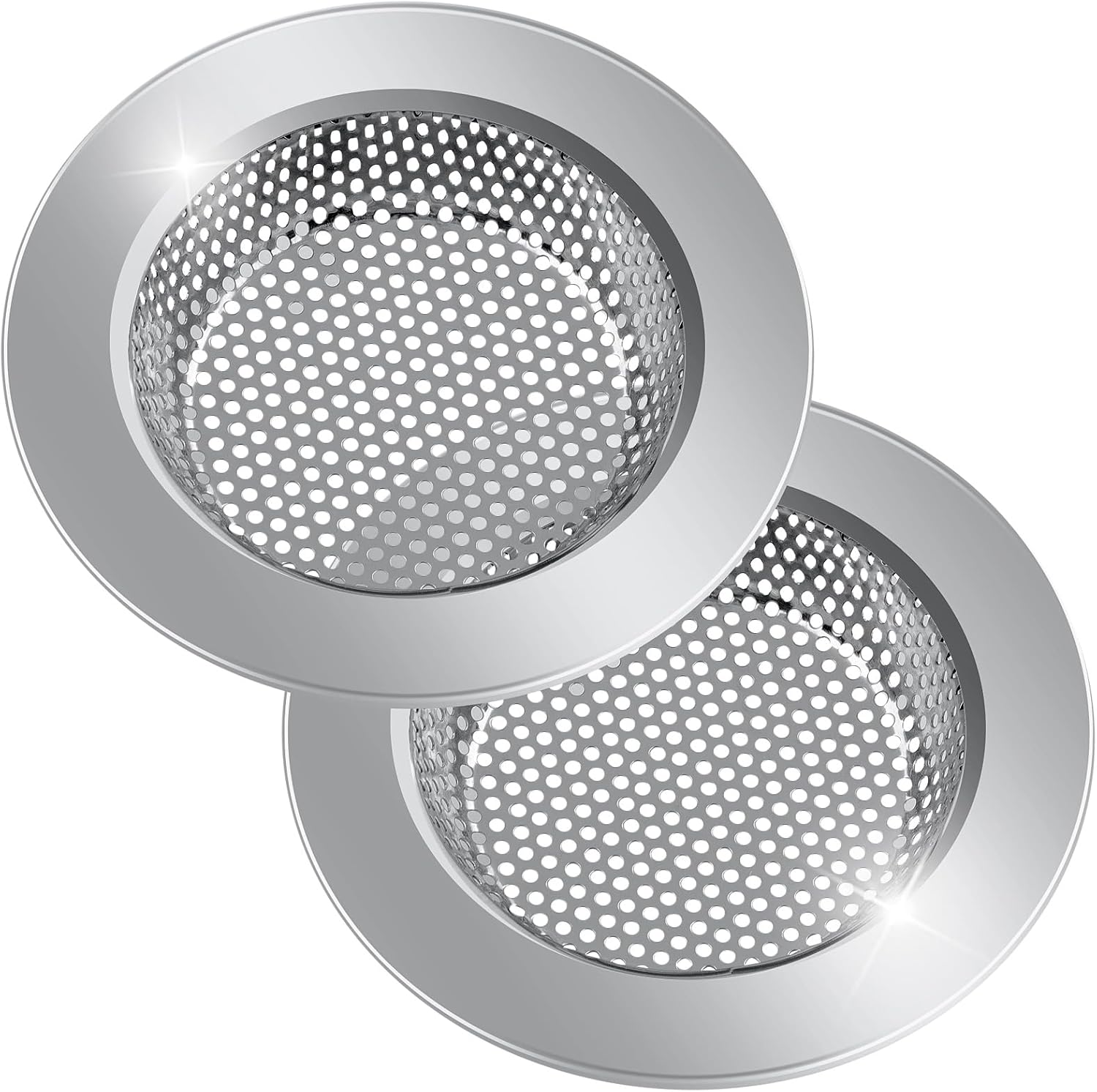 2 Pack Kitchen Sink Drain strainersPremium 304 Stainless Steel,Kitchen