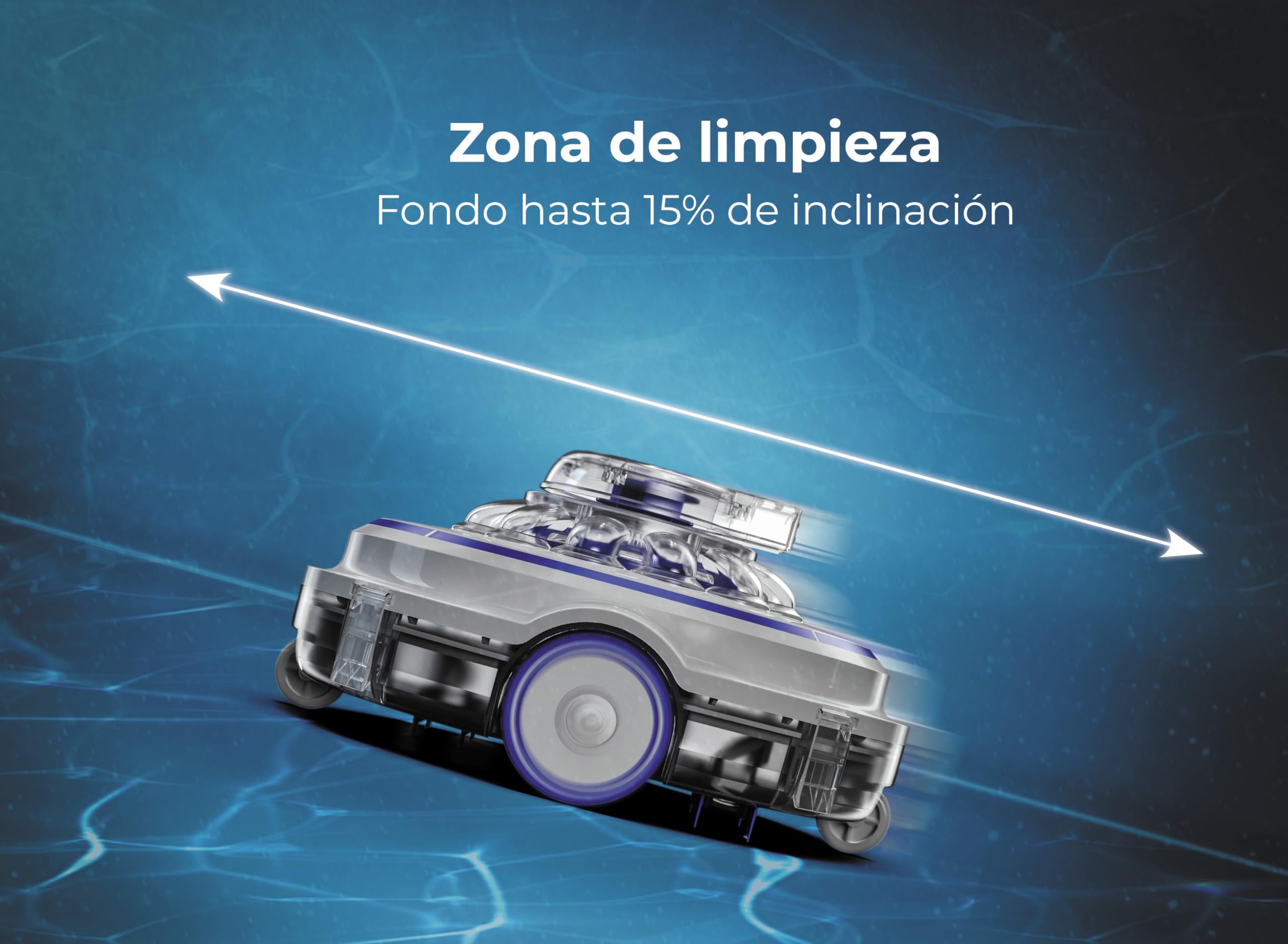 GRE RB75. Robot Limpiafondos s/Cable. Suelo Plano. Piscinas hasta 75m²