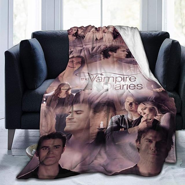 HGdggvd The Vampire Diaries Ultra-Soft Fleece Blanket Throw Super Soft Fuzzy Lightweight Hypoallergenic Plush Bed Couch Living Room 50"x40"