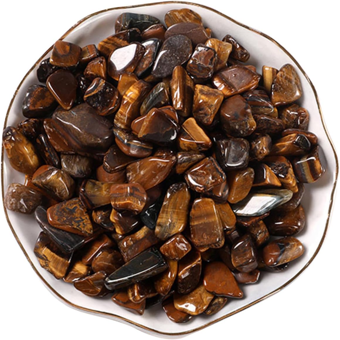 Bulk Eye Stone Gravel 7-9mm 2lb Aquarium Decorative Rocks for Fish Landscaping Gravel Adorns Terrarium and Aquarium Décor