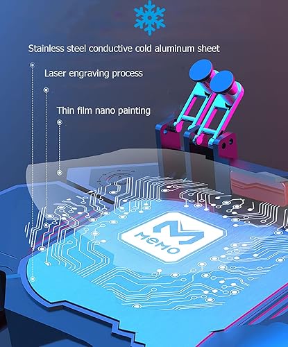 Miniatura 8 de Mobile Phone Controller PUBG Trigger Controller with fast cooling fan 6 fingers grip gamepad L1R1 trigger phone game Radiator fits for