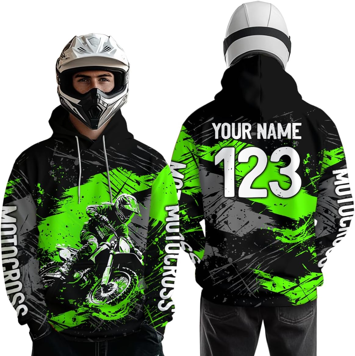 Youth Motocross Hoodie Dirt Bike Hoodie Kid Men Women Personalized Racing Sweatshirt Motorcycle Racing Jersey MX Shirts