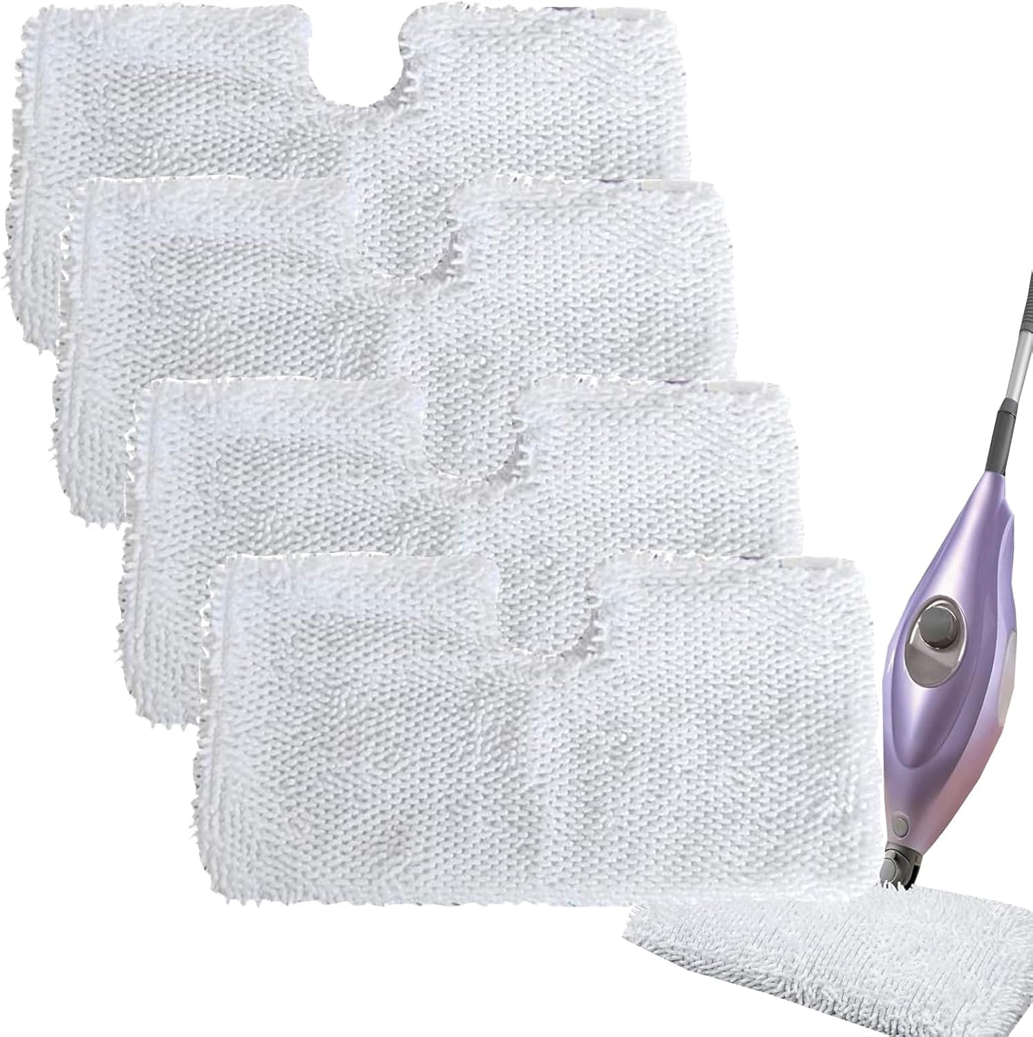 OHIFAN 4 Pack S3501 Mops Pads Replacement for Shark Steam Mop S3500 series