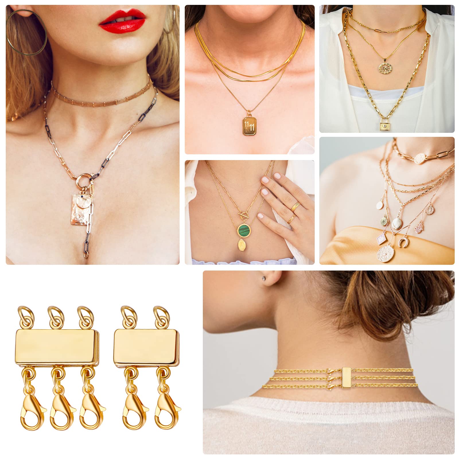 Ketting gelaagde sluitingen, magnetische ketting separator voor
