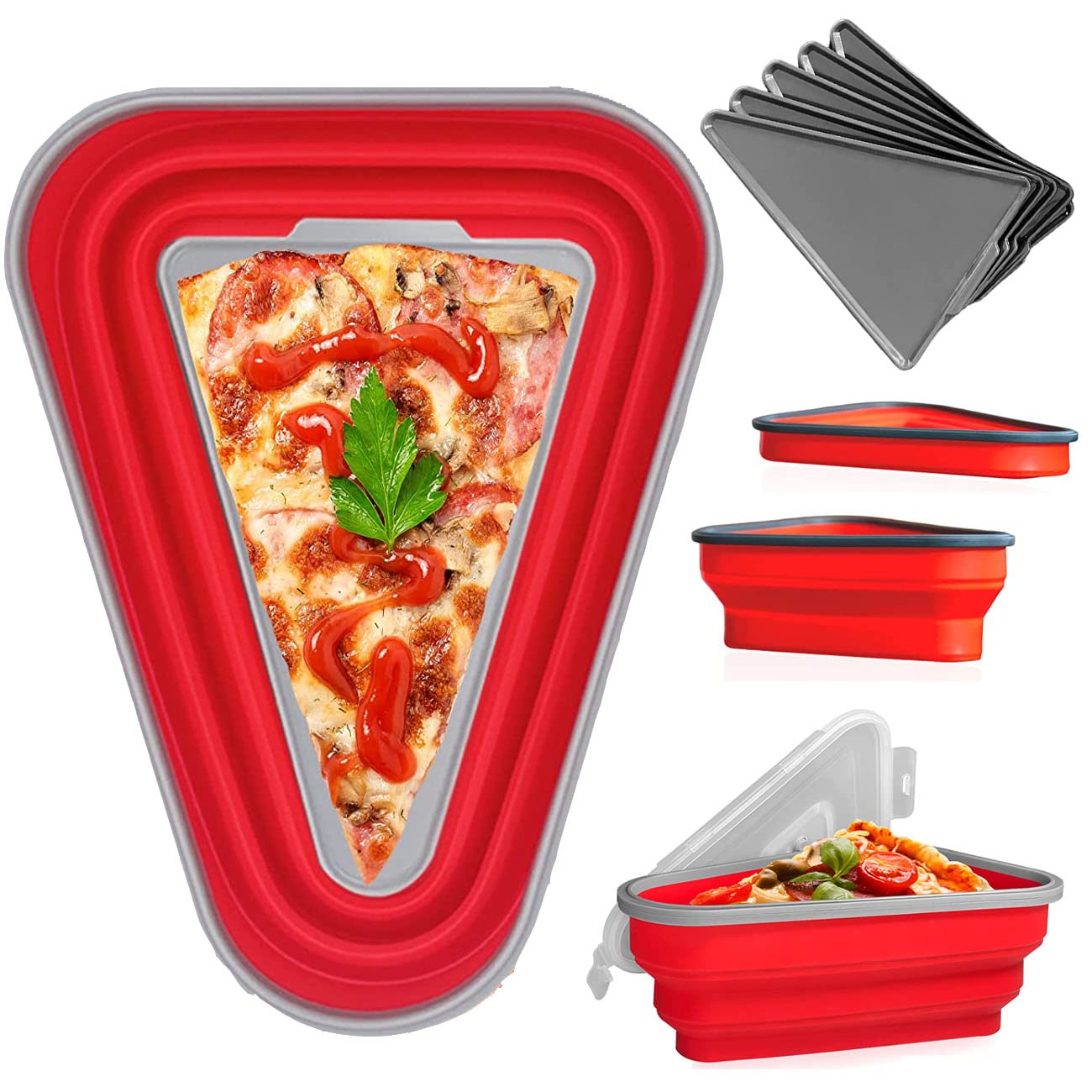 Buy REVHQ Reusable Pizza Storage Container, Pizza Container Expandable