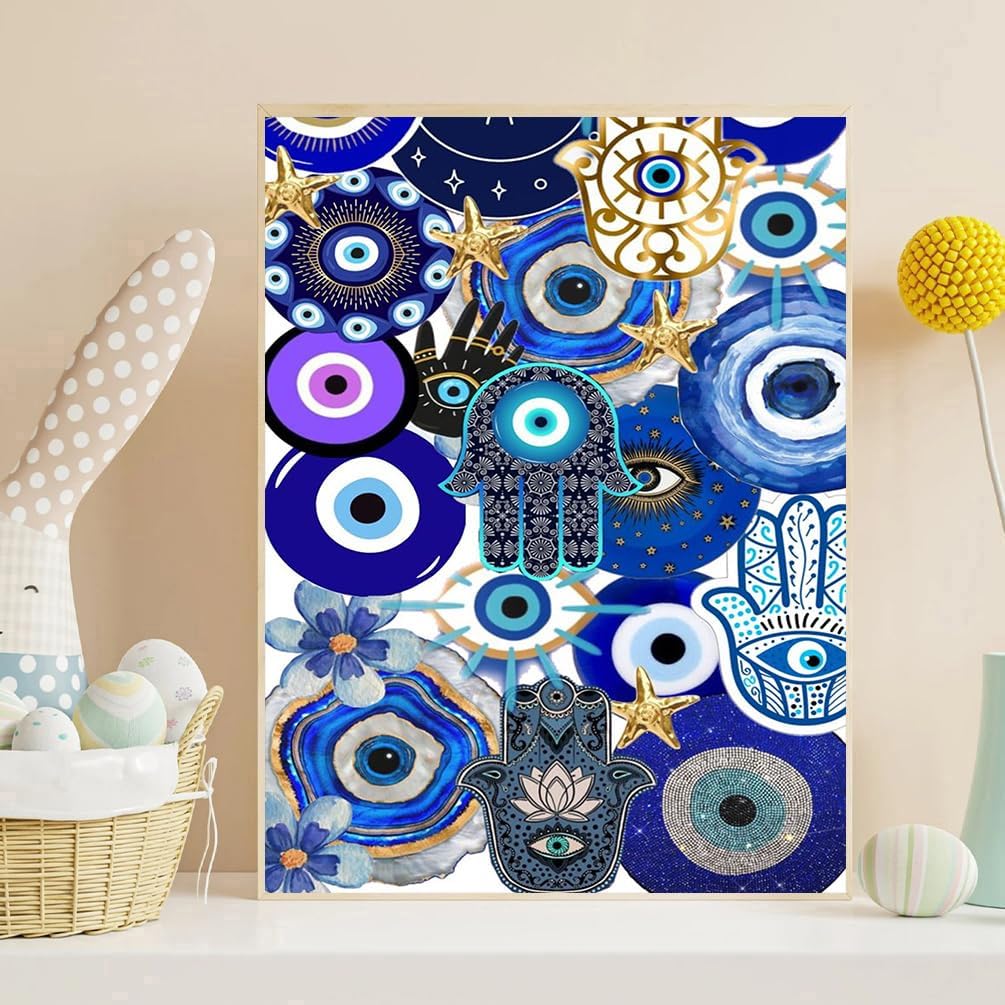 Diamond Art Kits for Adults, Evil Eye Diamond Art Painting Kits for Adults image 3