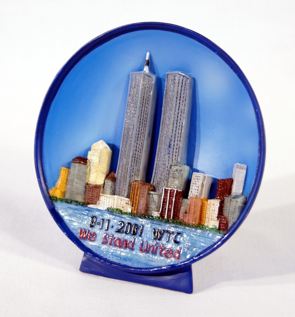 SC Handpainted World Trade Center Figurine Plate 4