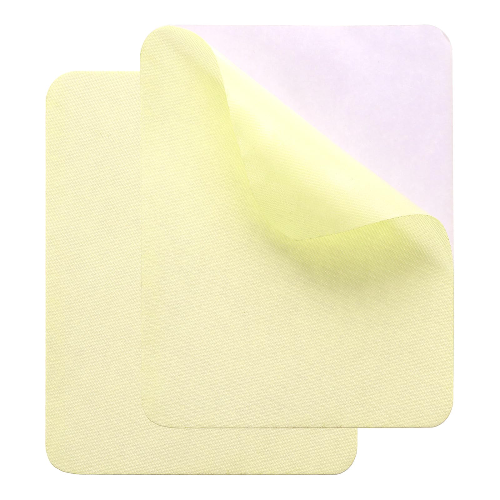 sourcing map 2 Pcs Self-Adhesive Repair Patches 9.5 x 12.5 cm Waterproof Twill Fabric Repair Patch Tape Washable Repair Patch Kit for Down Jackets Clothes Tents Umbrellas Bags, Beige