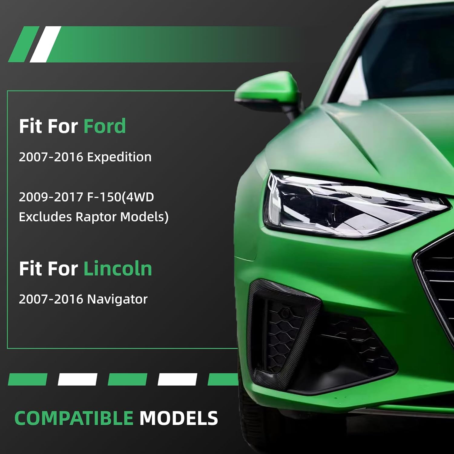 4PCS Front Outer Inner Tie Rod End Link Compatible with Ford 2007 2008 2009 2010 2011 2012 2013 2014 2015 2016 Expedition, 09-2017 F-150, for Lincoln 07-16 Navigator EV800457 ES800514 ES800515