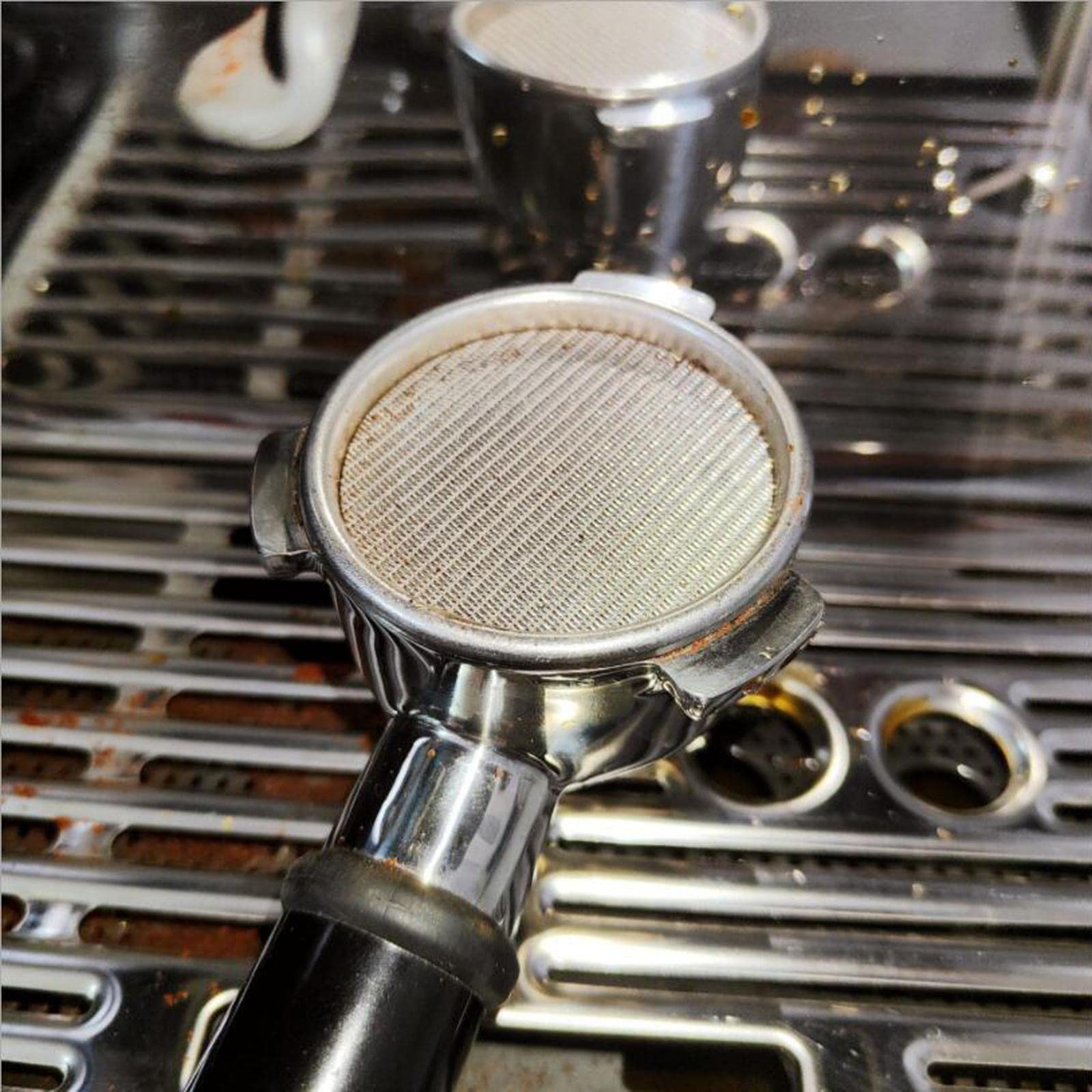 Colcolo Portafilter Puck Screen Espressomaschine Duschsieb Kontaktfilter-leicht Reinigung Umweltfreundliches Edelstahl für Baristas Küchenprofis Haushalt, 53,5 mm 2 mm dick