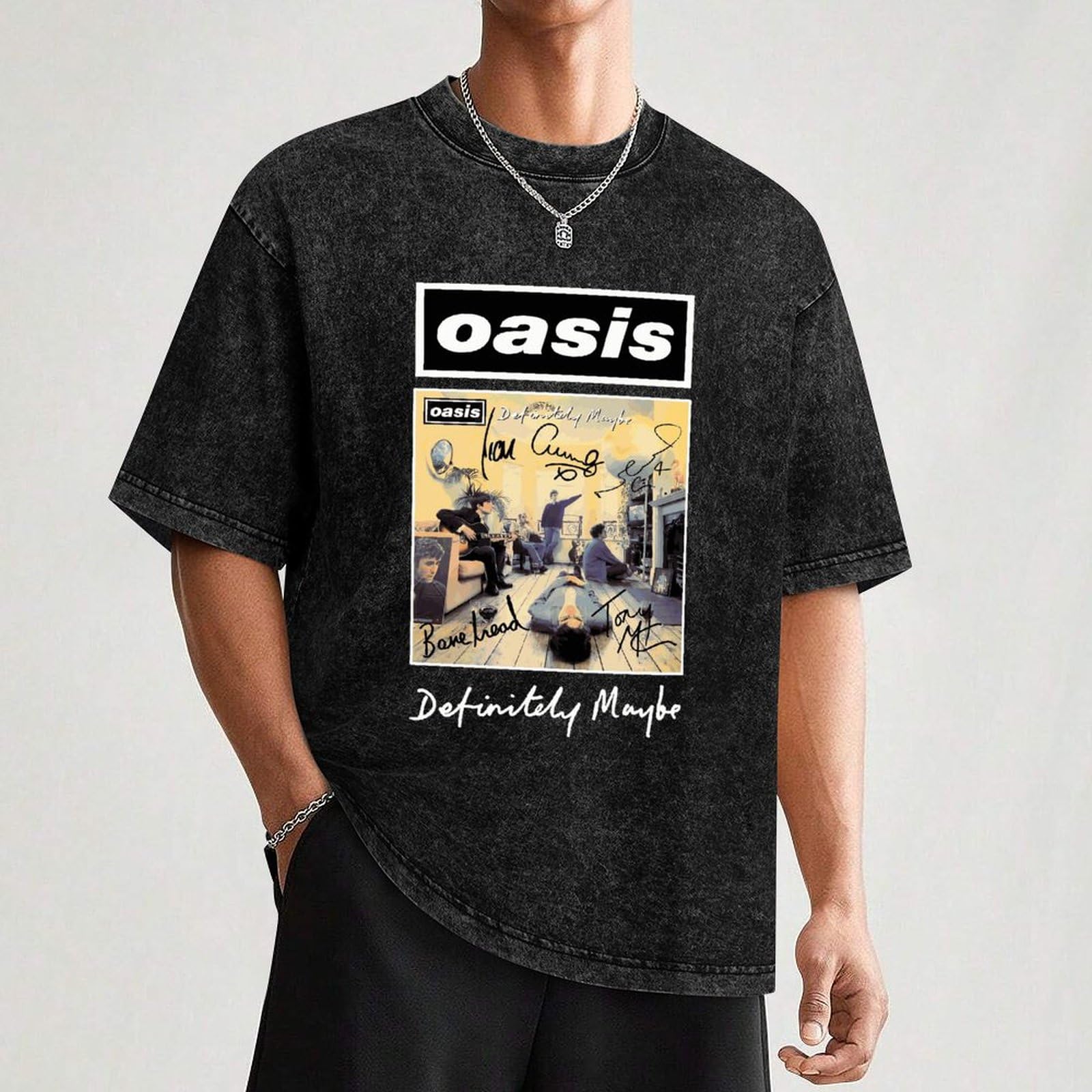 OASIS オアシス フォトTシャツ XL シングル VINTAGE仕様 OASIS】オアシス「LONDON BUS PHOTO」Tシャツ : NO-REMORSE