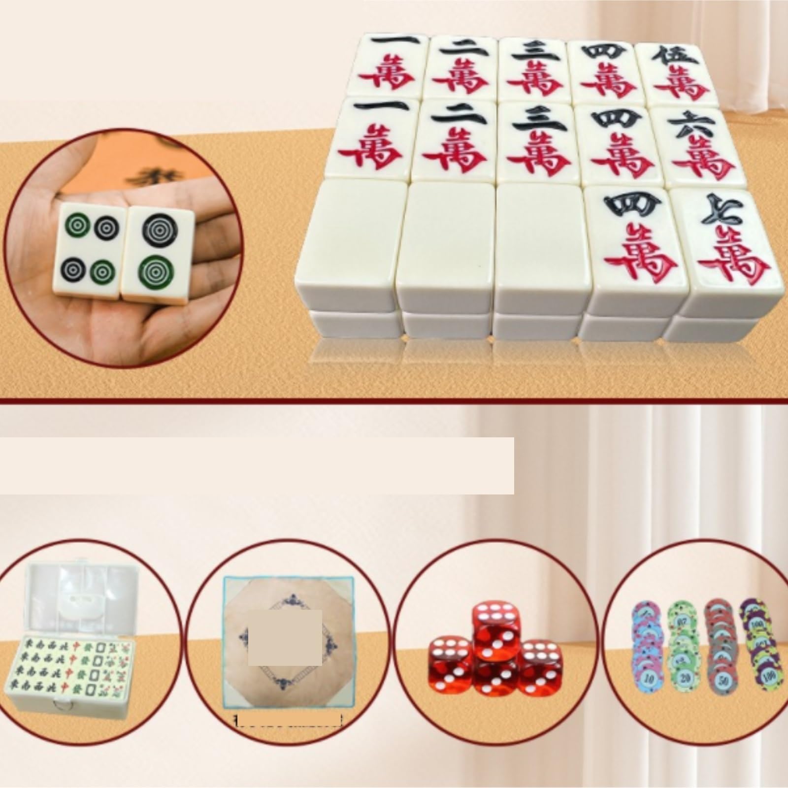 HEAGER Test tube holder, MahJongg tile set classic game set game set