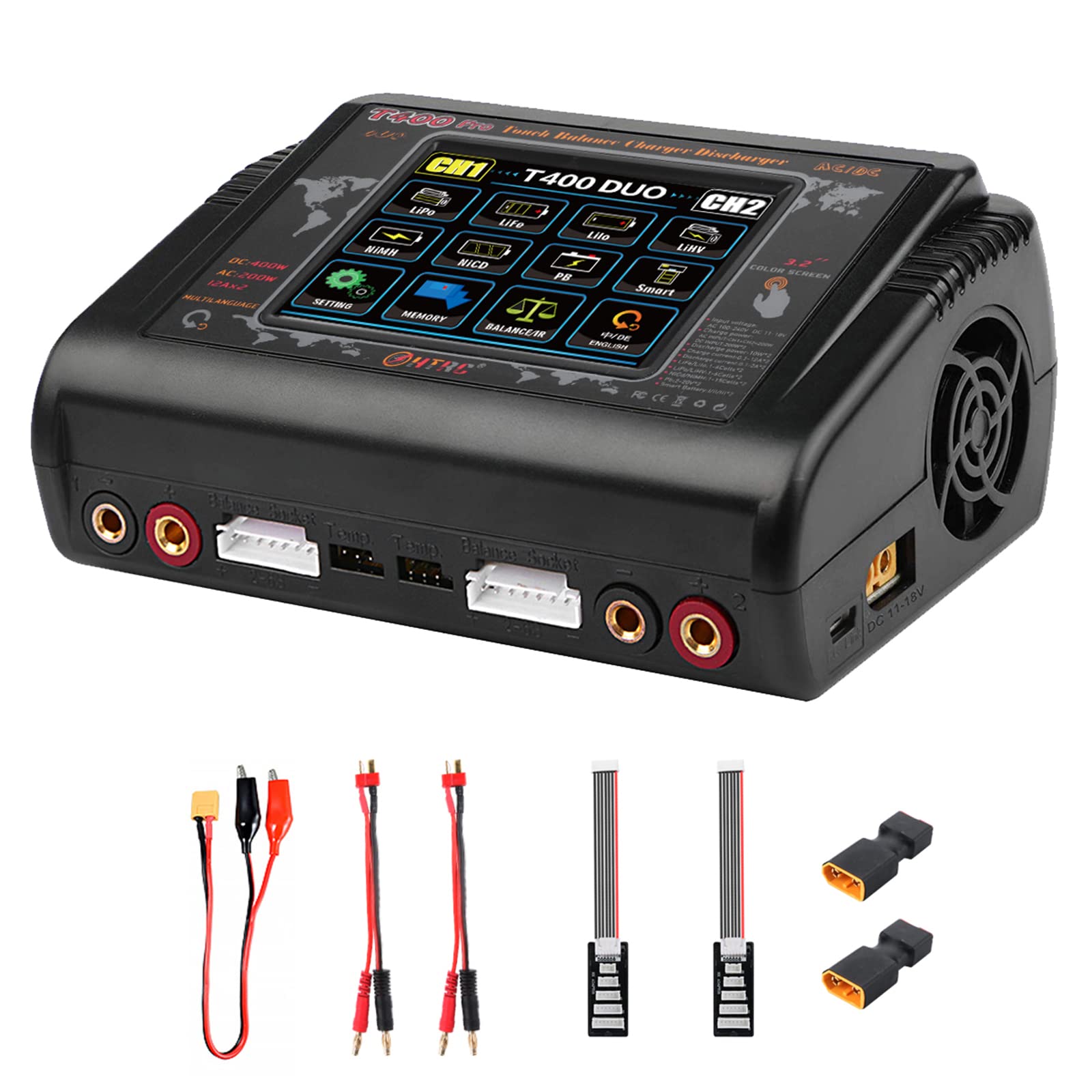 Buy LYEAA Lipo Charger, Smart Lipo Battery Charger, HTRC T400 Pro Lipo