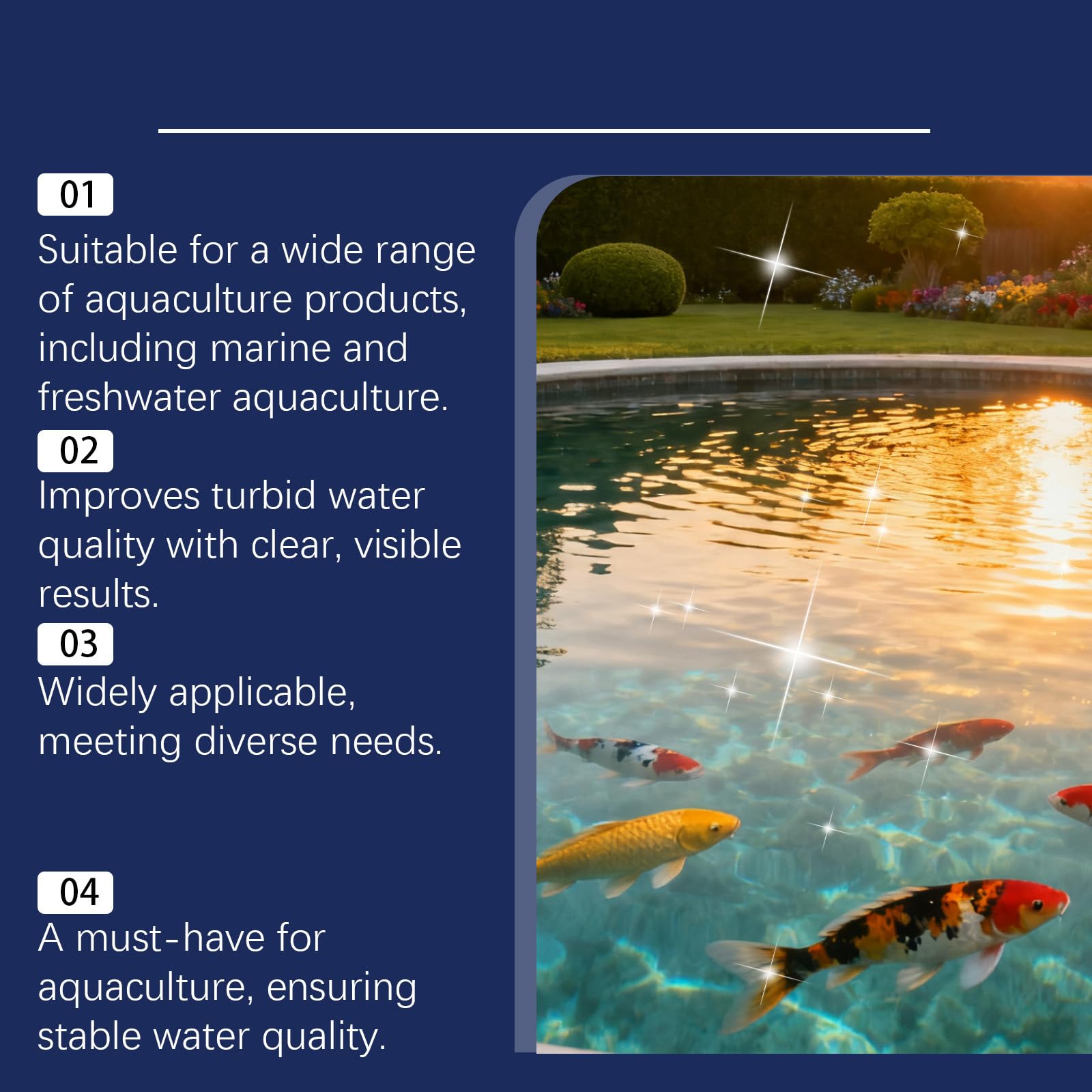 Aqua Guardian Pro Formula pour Bassin, Poudre de Soin Aquatique pour Poissons, Soutien Facile à Mélanger pour l'eau (Poissons, Crevettes & Crabes), Clarté Durable, 100 g (3PCS)