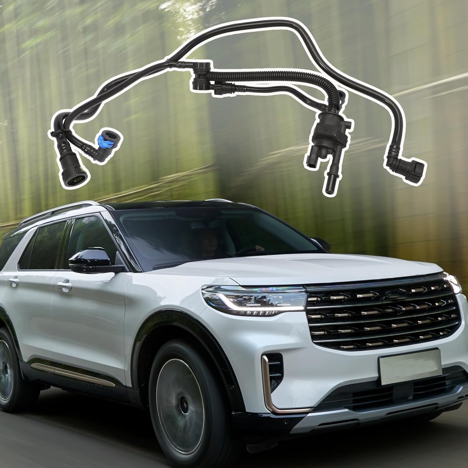 Vapor Canister Purge Valve FB5Z-9G271-A FB5Z9G271A, Fits 2016 2017 2018 2019 Explorer 2.3L, Taurus 2.0L, 2016 MKT 2.0L EcoBoost