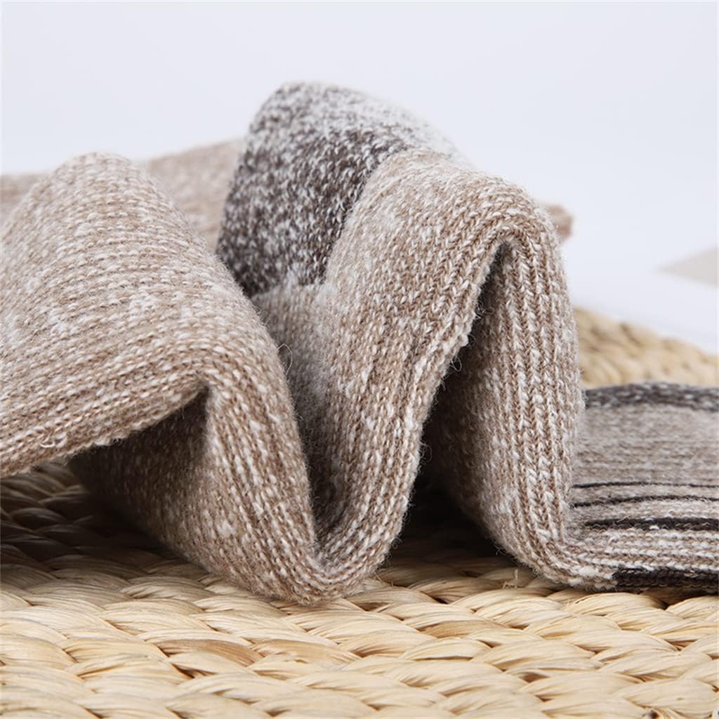 HBJWOV Outdoor Socks Men's Autumn and Winter Thickened Warm Stockings Hiking Socks Soft Skin-Friendly Sports Socks