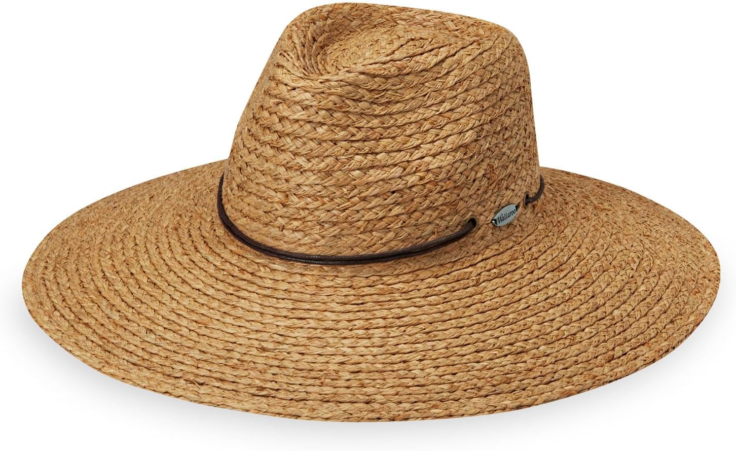 Wallaroo Women’s Nosara Fedora – UPF 50+ Sun Hat, UV Protection, Wide Brim, Adjustable Chin Strap, Natural Fiber, Medium Size