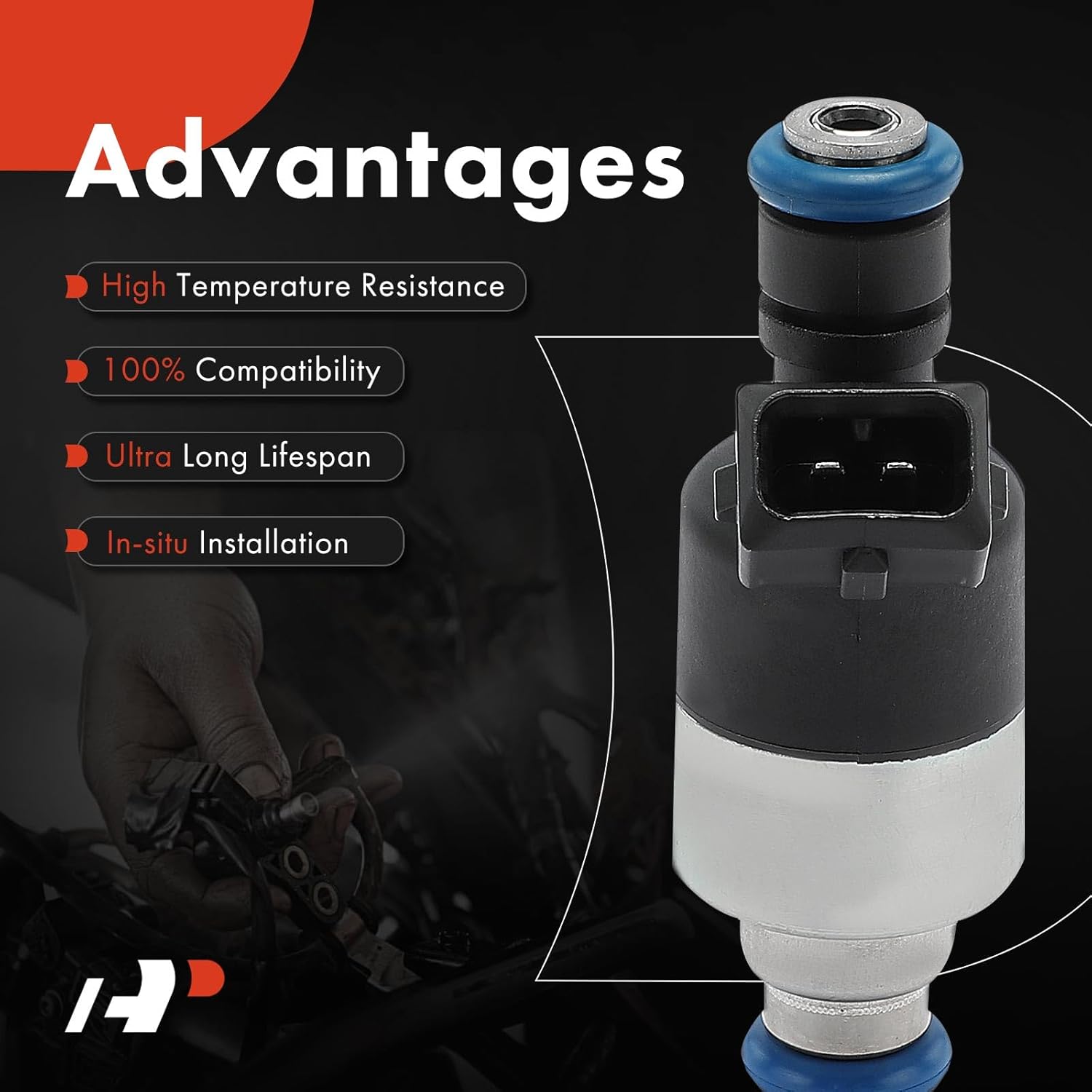 A-Premium Fuel Injectors Set of 6 Compatible with Chevrolet Camaro, Cavalier, Celebrity, Corsica, Lumina, Beretta & Buick Regal, Century, Skylark & Cadillac Cimarron & Cadillac Cimarron & Oldsmobile