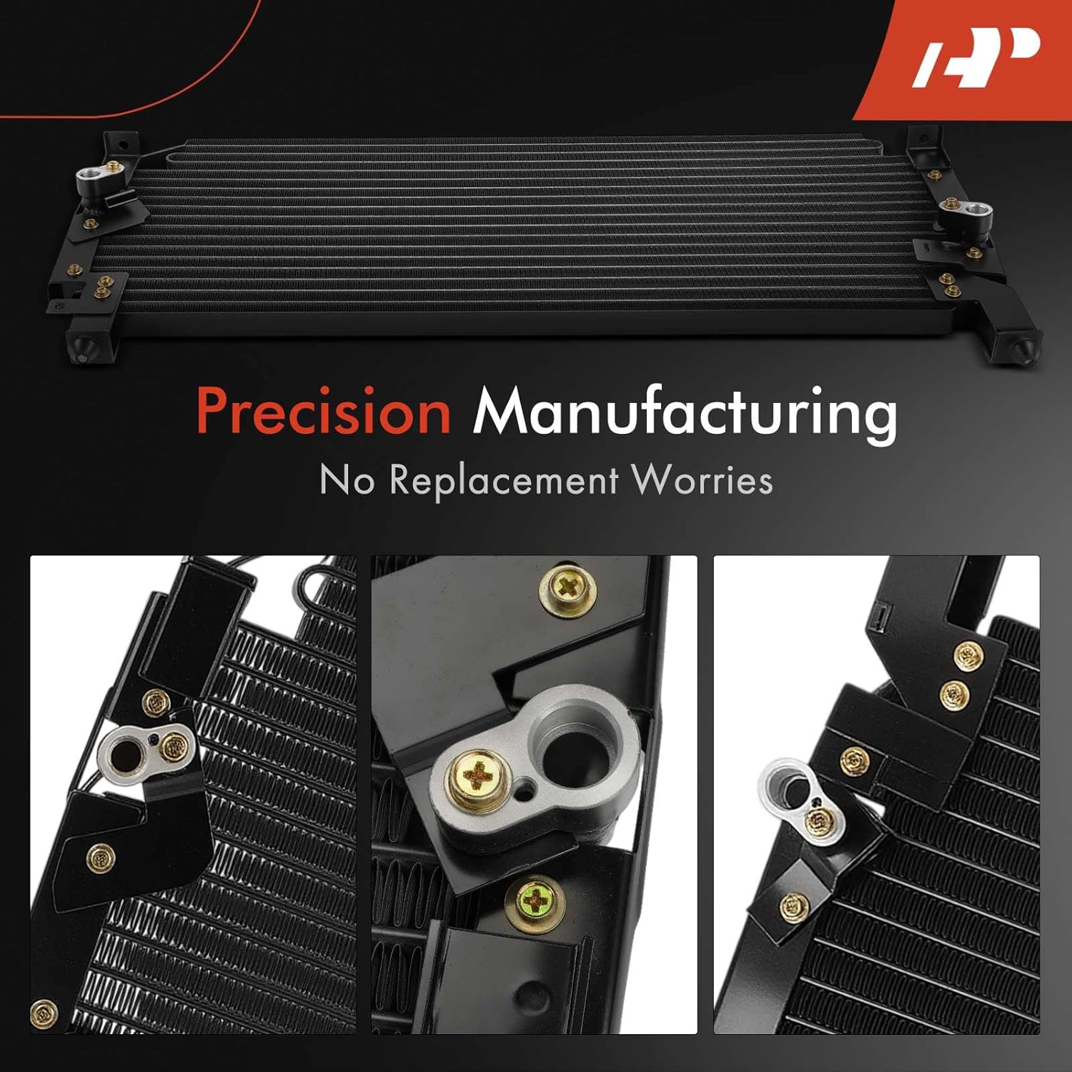 A-Premium Air Conditioning A/C Condenser Compatible with Toyota T100 1993 1994 1995 1996 1997 1998, 2.7L 3.0L 3.4L, with Bracket