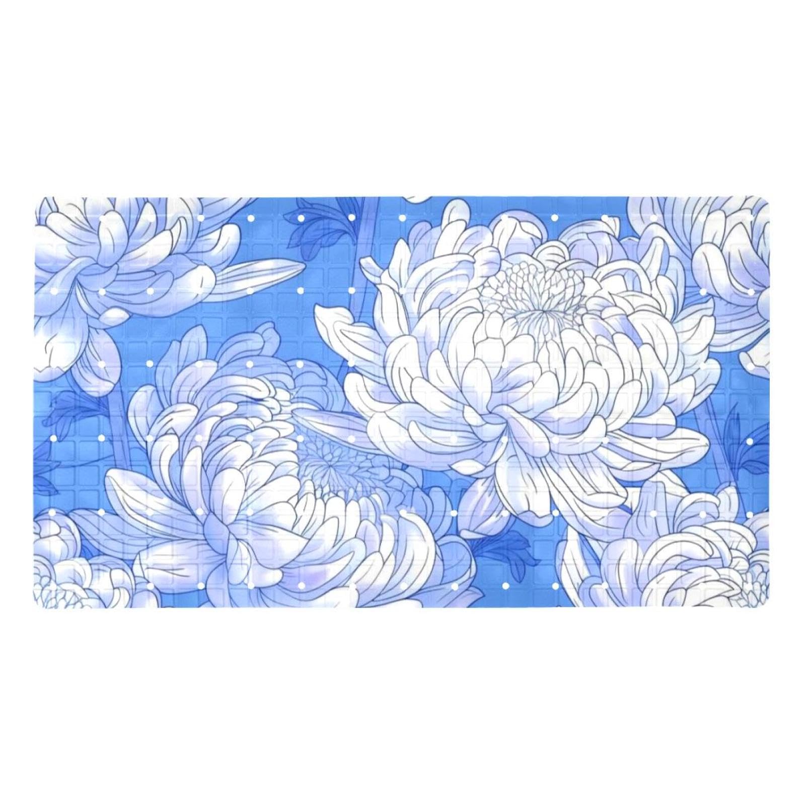 Tapis de bain antidérapant extra long idéal pour la sortie de douche familiale