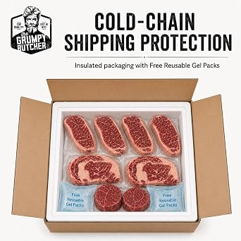 Grumpy Butcher Premium 8 Steak Set, USDA Choice, 5 lb