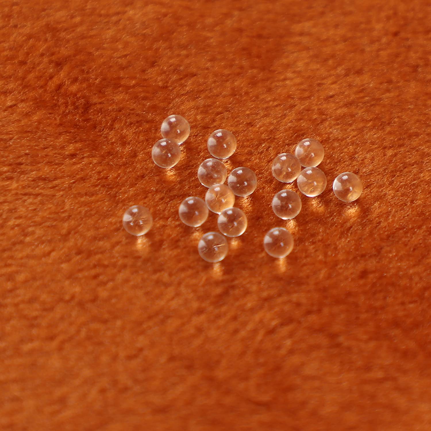 Lab Boiling Stones Solid Round Clear Glass Boiling Stones Beads, 4mm Diameter, Approx 1000 Beads