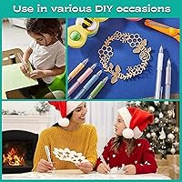 Vista 4 de Cuchillo de dibujo animado, 6 cuchillos para manualidades, herramienta de corte para manualidades, herramienta de corte de papel, cuchillo retráctil