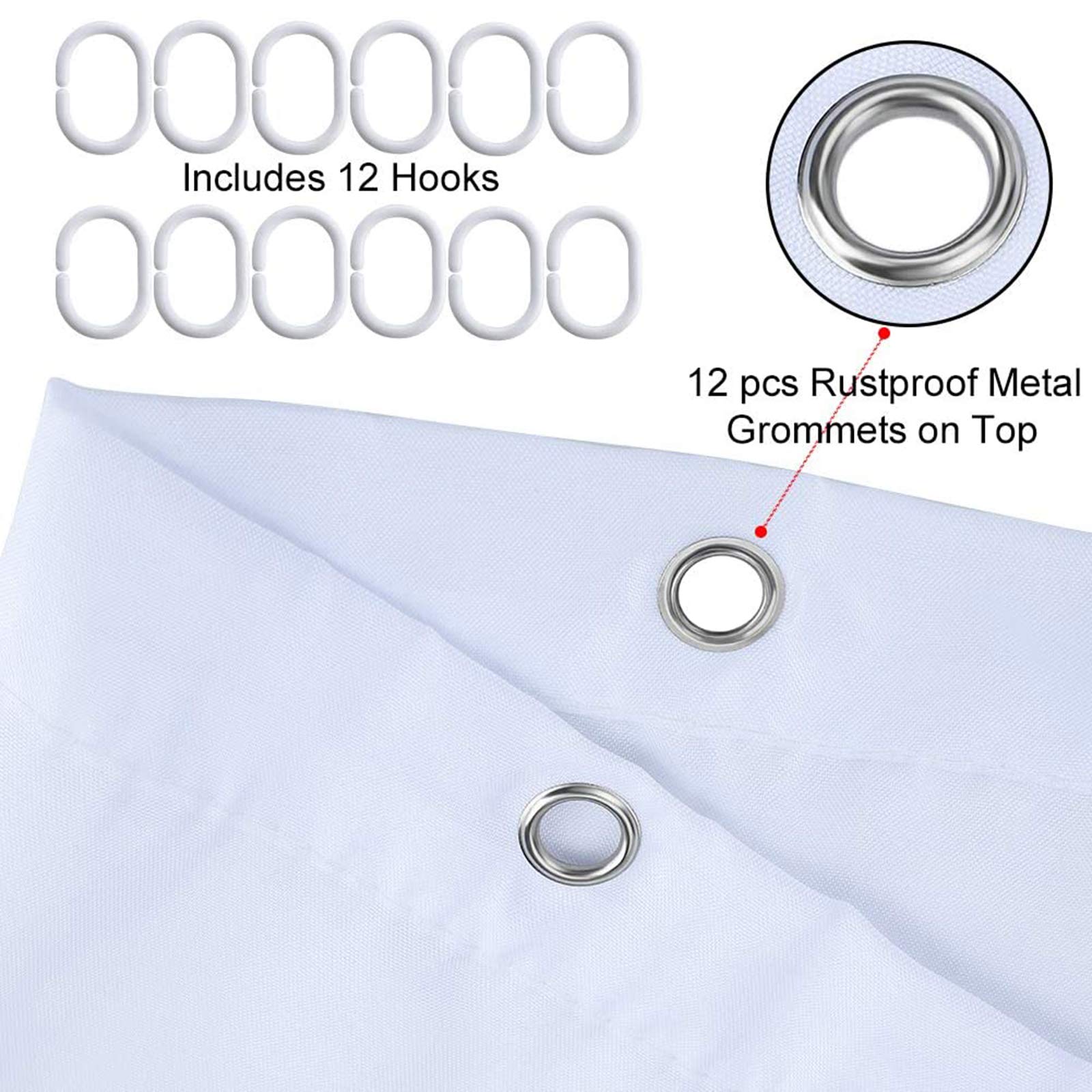 Vermenigvuldiging Tafel Douchegordijn, Doek Stof Badkamer Decor Set met